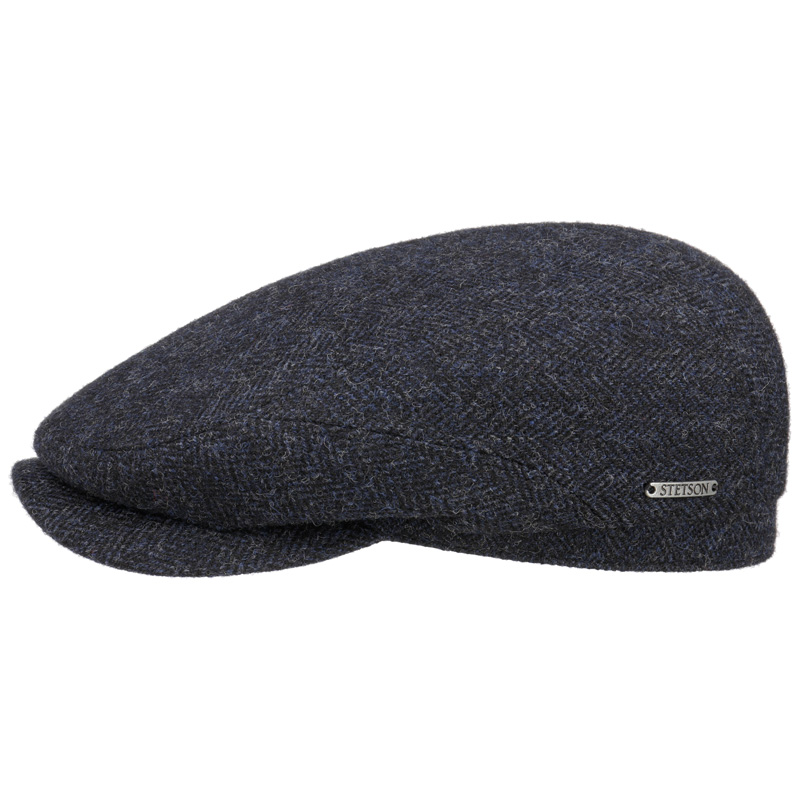 Stetson Duckbill Schiebermütze Aus Bio Baumwolle - Marineblau - Hüte
